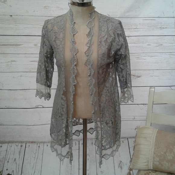 Other - Lace Kimono by Real, Vintage Look, XL, Blue